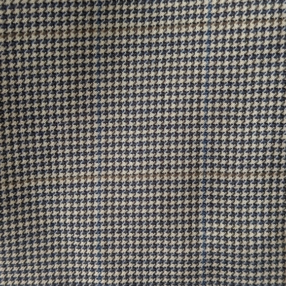 Brooks Brothers Preppy Classic Fit Houndstooth Worsted Wool Blazer Jacket Tan 40 - Picture 6 of 16